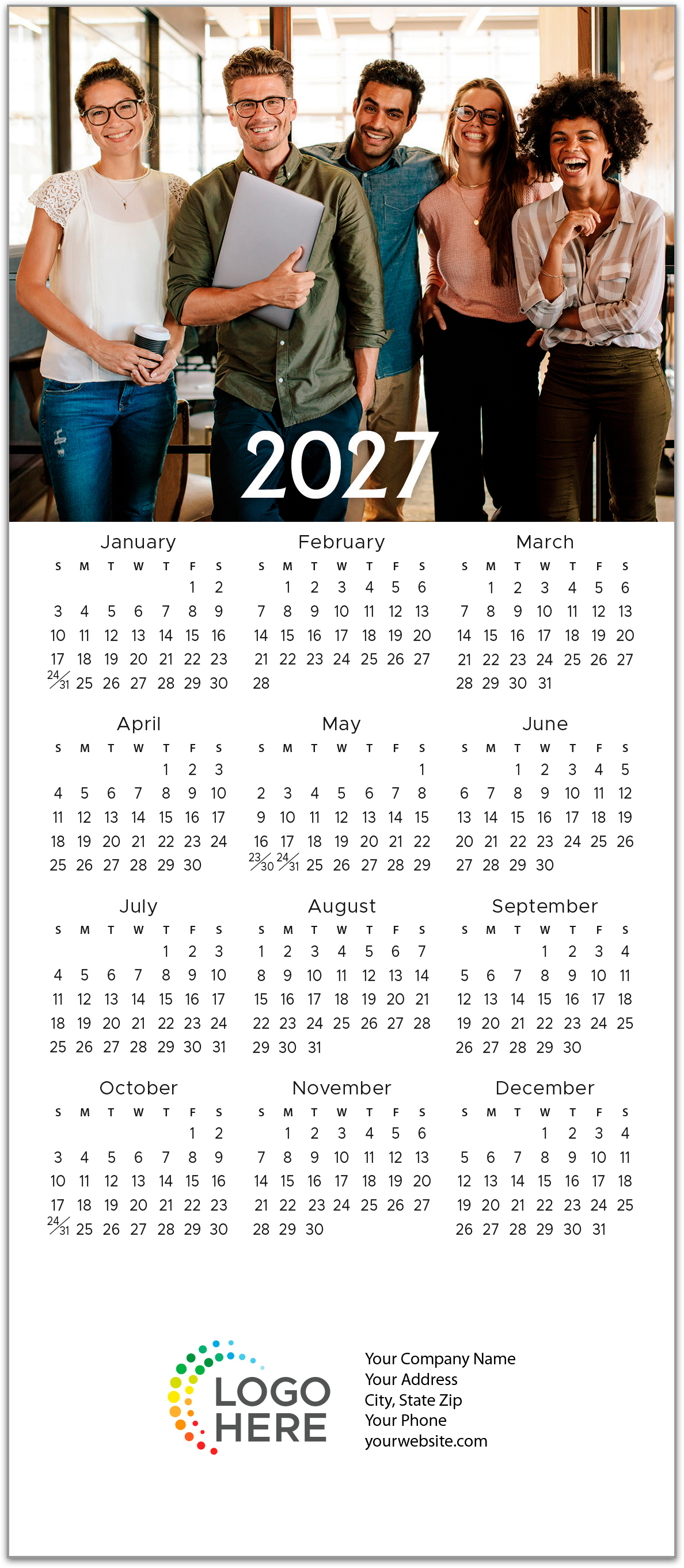 Custom Mini Calendar D3496Q-AAA