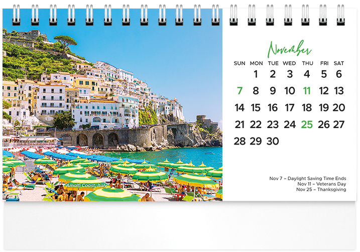 Scenic Beaches Tent Calendar SB2027