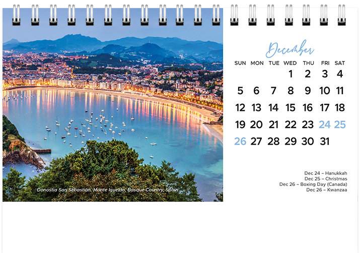 Scenic Beaches Tent Calendar SB2027