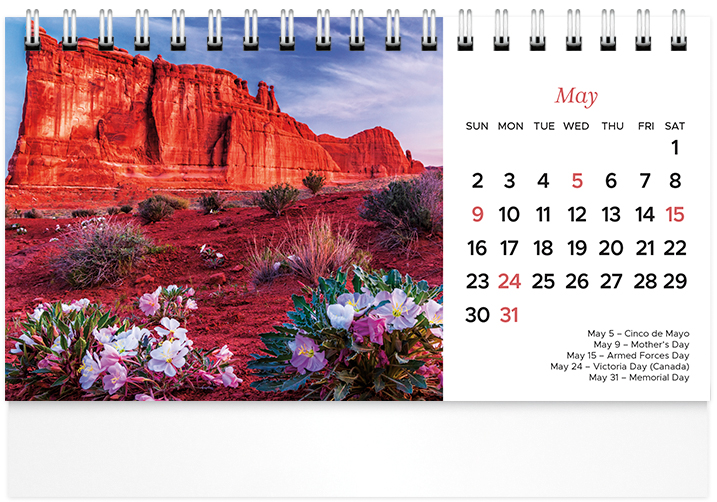 Scenic Seasons Tent Calendar SS2027