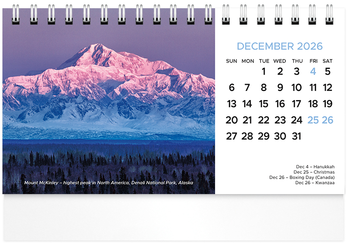 Scenic World Desk Calendar SW2027