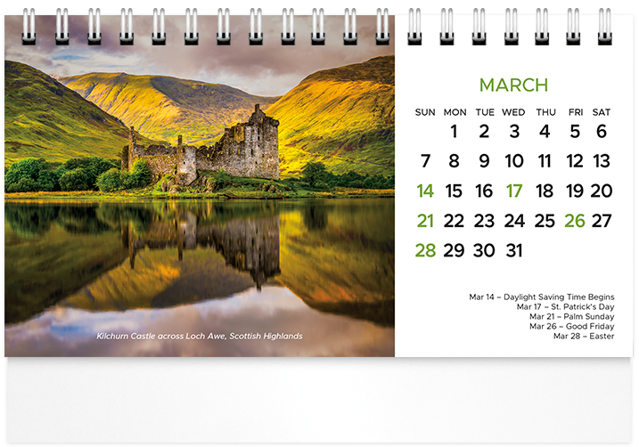 Scenic World Desk Calendar SW2027