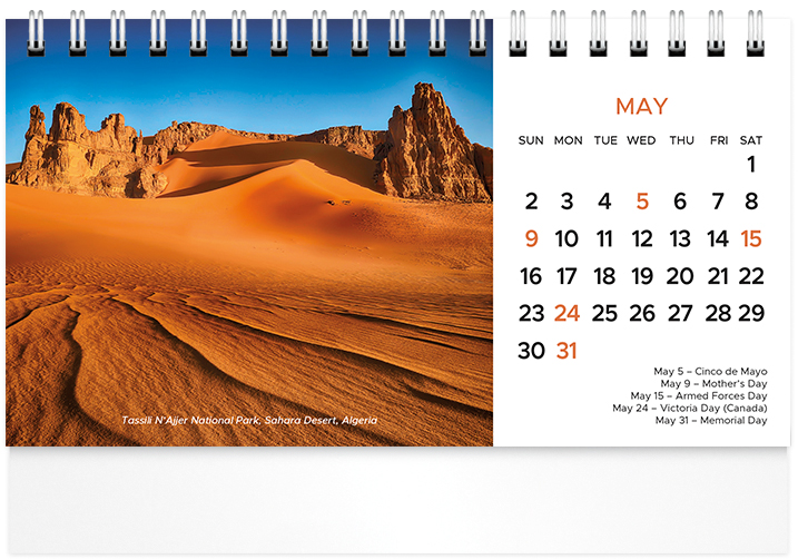Scenic World Desk Calendar SW2027