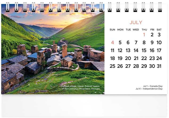 Scenic World Desk Calendar SW2027