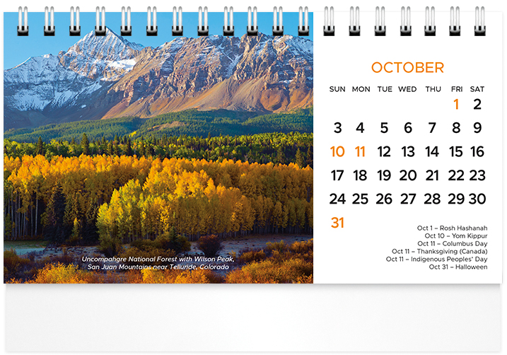 Scenic World Desk Calendar SW2027