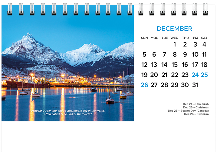 Scenic World Desk Calendar SW2027