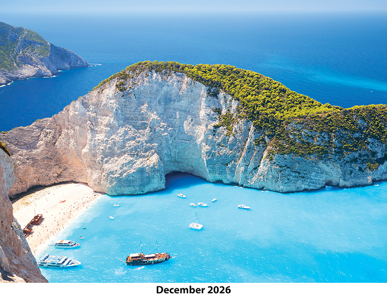 Scenic Beaches Wall Calendar DW27SBP