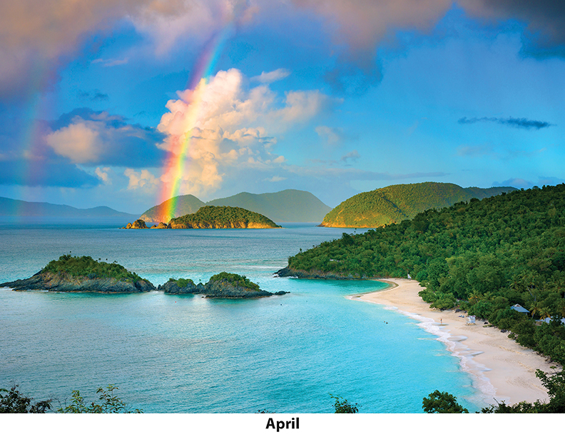 Scenic Beaches Wall Calendar DW27SBP