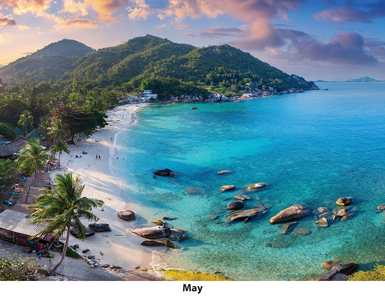 Scenic Beaches Wall Calendar DW27SBP