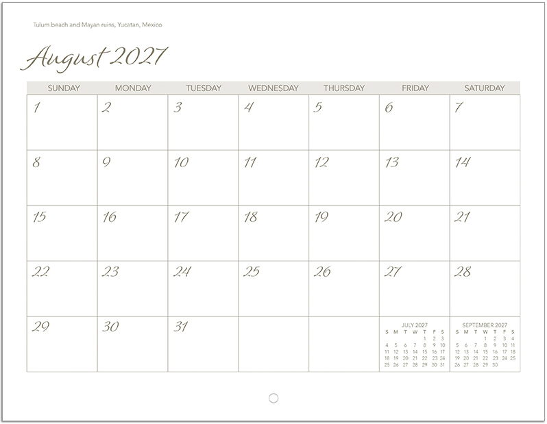 Scenic Beaches Wall Calendar DW27SBP