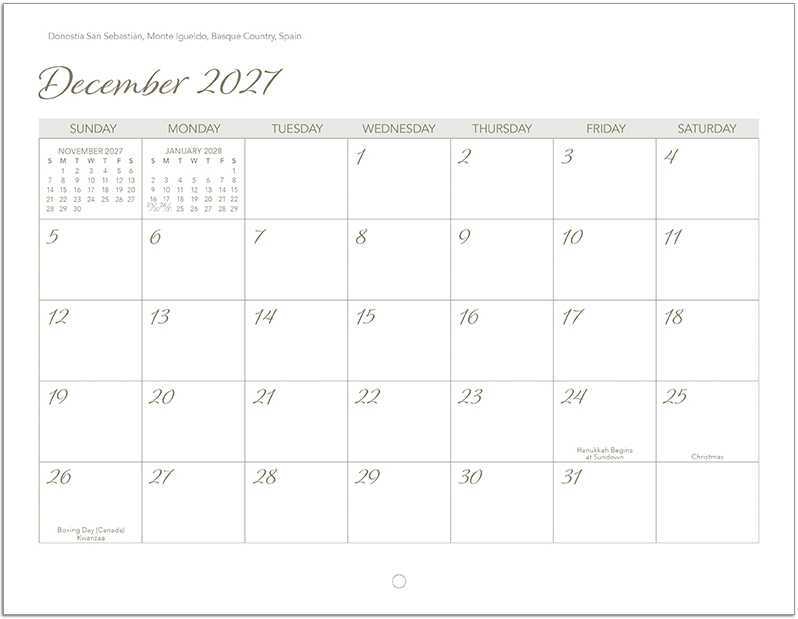 Scenic Beaches Wall Calendar DW27SBP