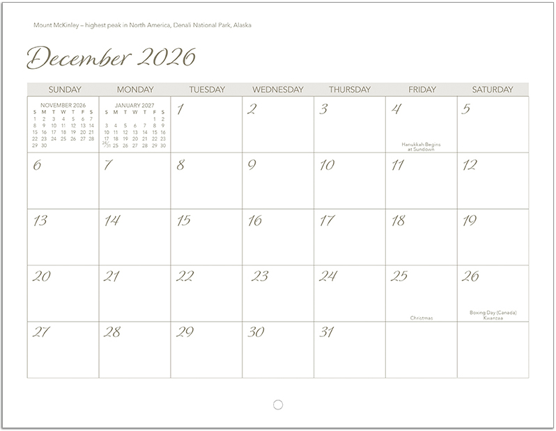 Scenic World Wall Calendar DW27SWP