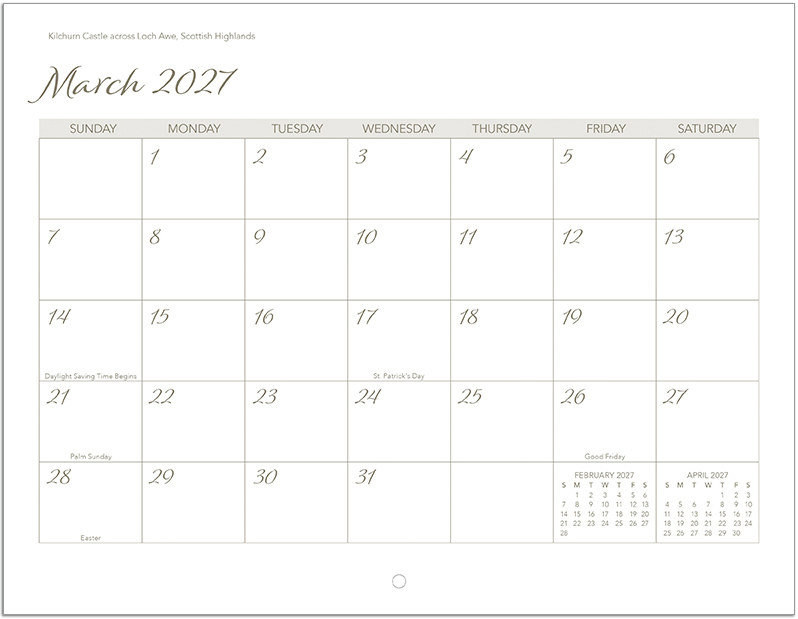 Scenic World Wall Calendar DW27SWP