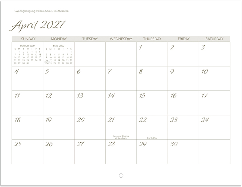 Scenic World Wall Calendar DW27SWP