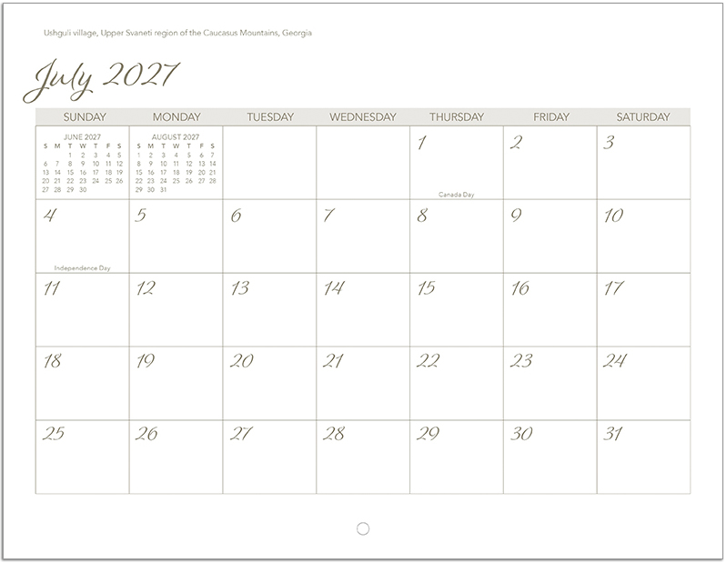 Scenic World Wall Calendar DW27SWP