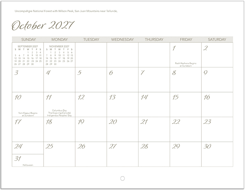 Scenic World Wall Calendar DW27SWP
