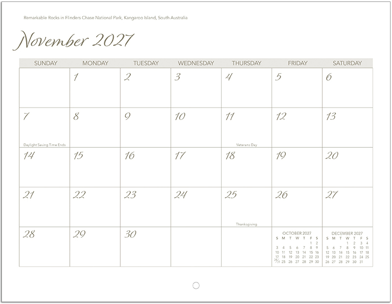 Scenic World Wall Calendar DW27SWP