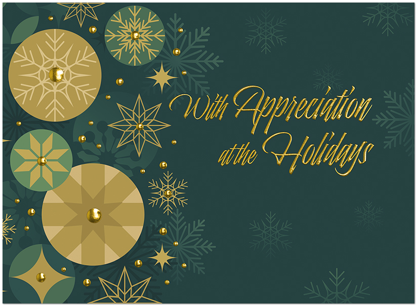Select a verse or write your own. Appreciation at the Holidays H3541U-AA