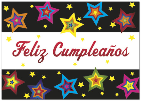 Sending you best wishes for a very happy birthday! Con los mejores deseos para un feliz cumpleaƱos! Feliz CumpleaƱos Greeting Card 732D-Y