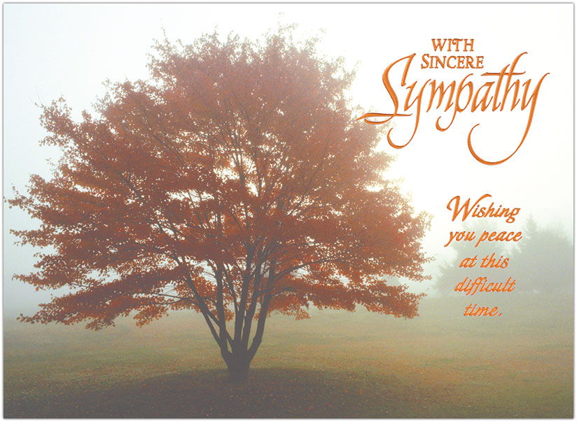 Sympathy Tree Greeting Card 742U-X