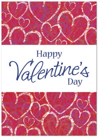 Valentine Hearts Greeting Card 966D-Y