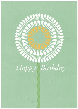 Hope your birthday gives you many reasons to smile! Tooth Flower Birthday Card 199D-Y