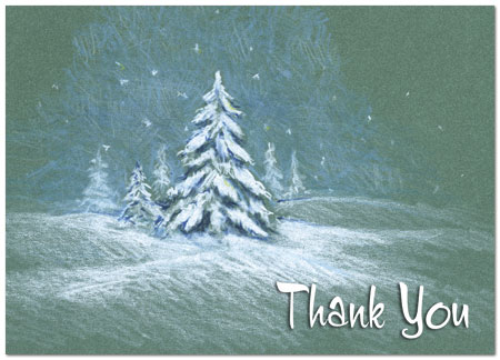 Winter Magic Thank You Card H1318D-A