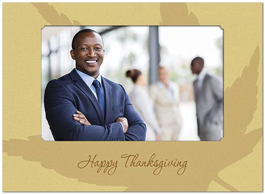 Classic Leaf Photo Card D1260U-4B