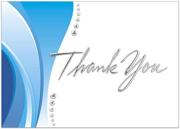 Thank You Wave Card A2084D-X
