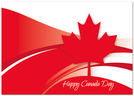 Select a verse or write your own. Canada Day Leaf Card D3078D-Y