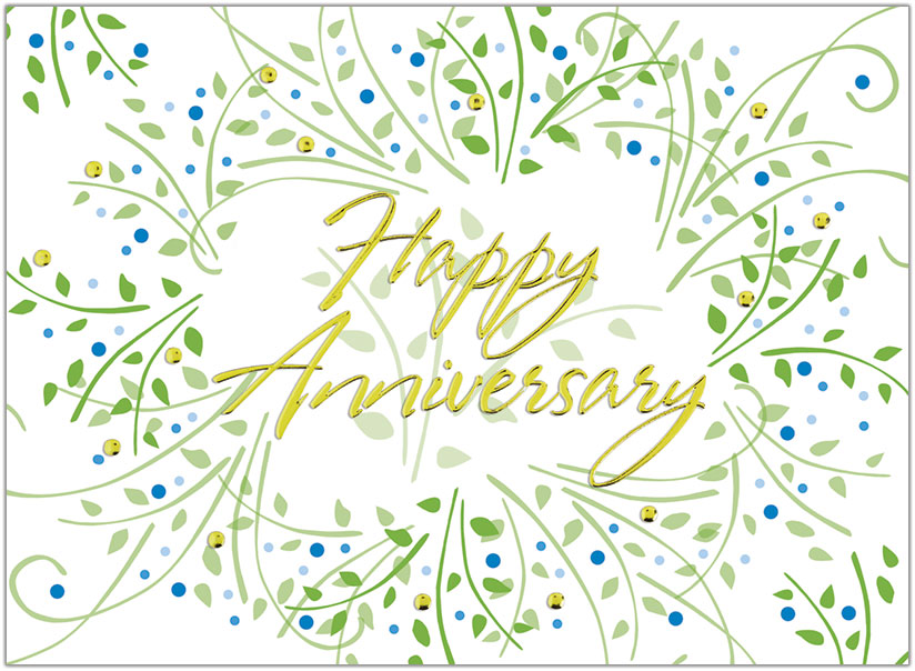 Anniversary Wreath Card A3061U-X