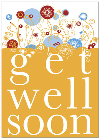 Select a verse or write your own. Get Well Floral Card D4101D-Y