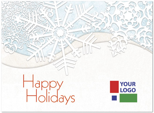 Winter White Logo Card D4252U-4B