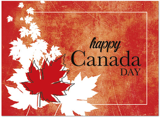 Select a verse or write your own. Happy Canada Day Card D5085U-Y