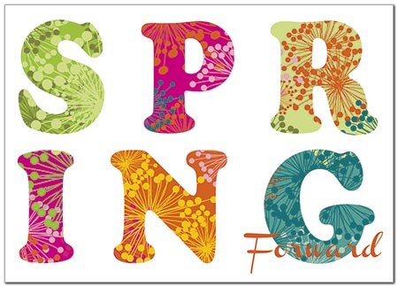 Select a verse or write your own. Spring Forward Flowers Card D5092D-Y