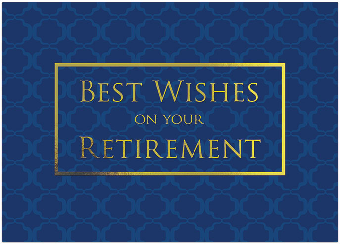 Select a verse or write your own. Retirement Wishes Card A5095D-X