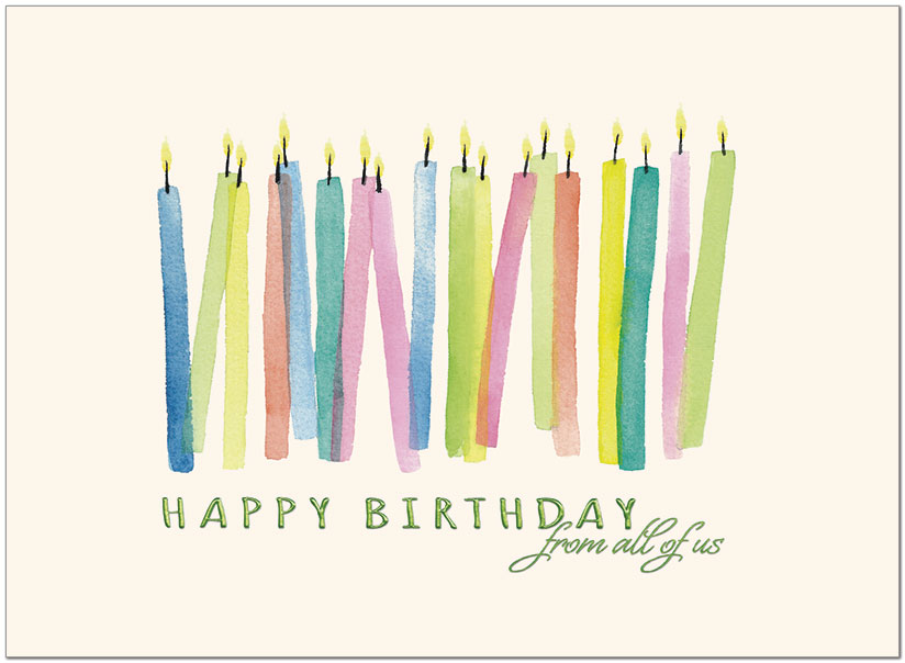 Candles From All Birthday Card A7010S-W