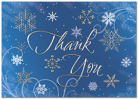 Winter Thank You Card H8224D-AA
