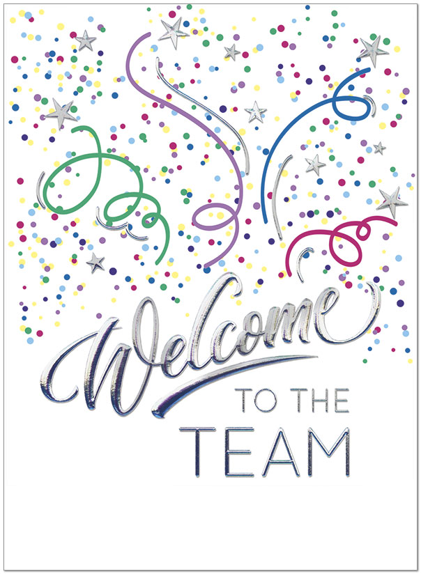 Welcome Confetti Card A8054U-X