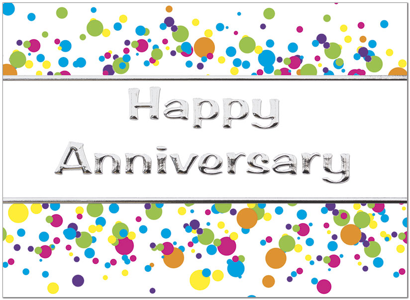 Anniversary Dots Card A8068U-X