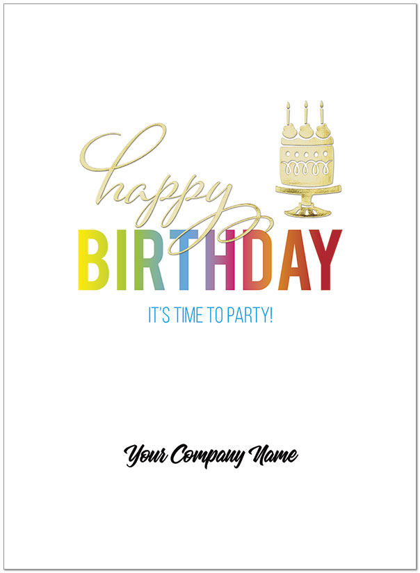 Rainbow Birthday Name Card D8158U-4W