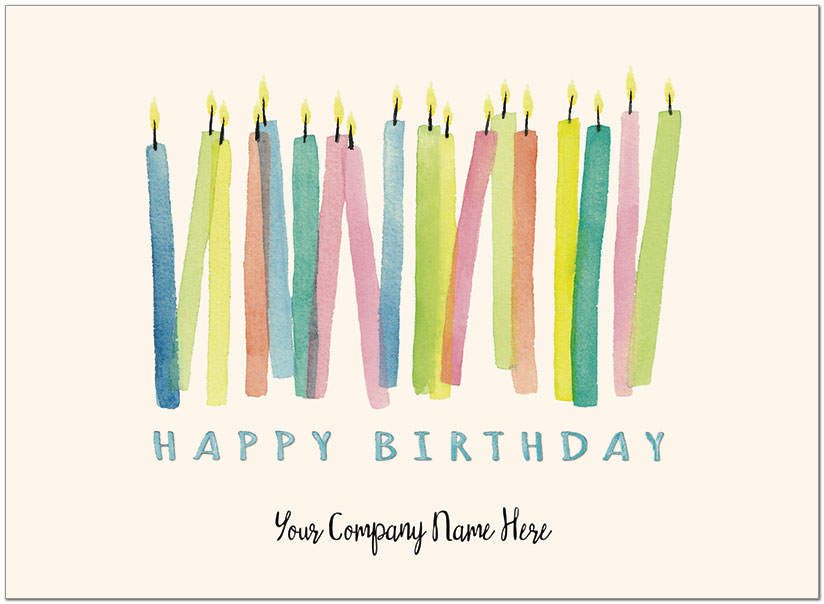 Candles Name Card D8163U-4W