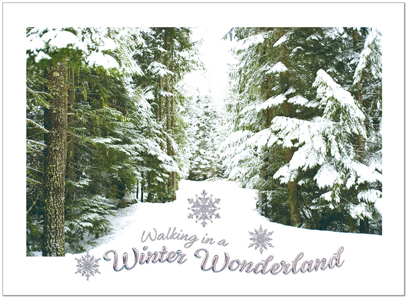 Winter Walk Holiday Card H8189U-AA