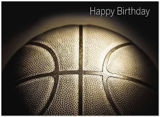 Select a verse or write your own. Basketball Birthday Card D9048U-Y