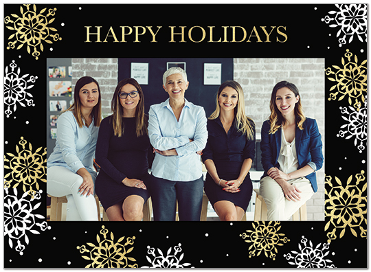 Snowflake Photo Card D9207U-4B