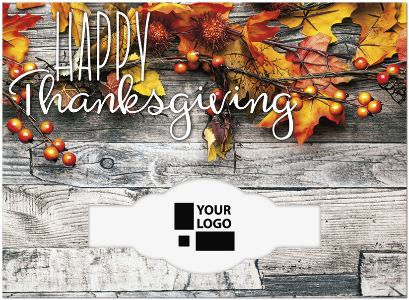 Select a verse or write your own. Natural Die Cut Thanksgiving Card H9094U-AA