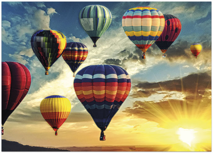 Up and Away Notecard D1462D-Y