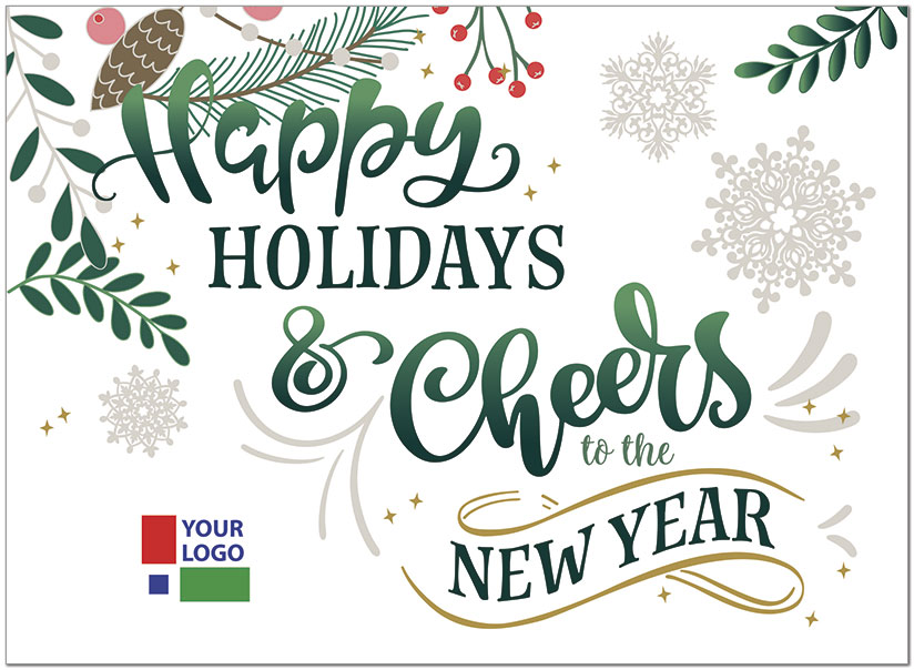 Holiday Cheer Logo Card D1778U-4B