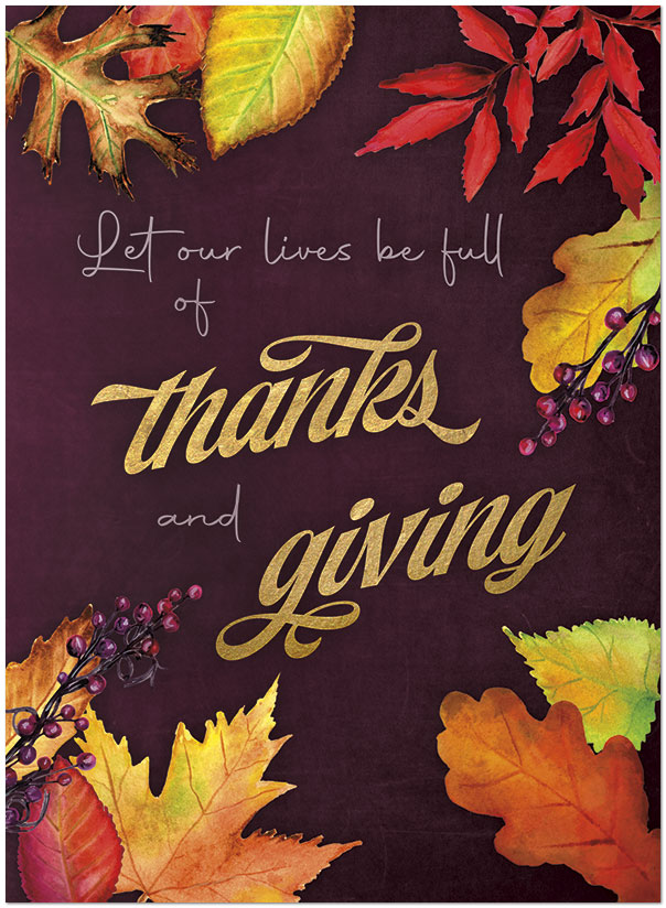 Thanks and Giving Card H1682U-A