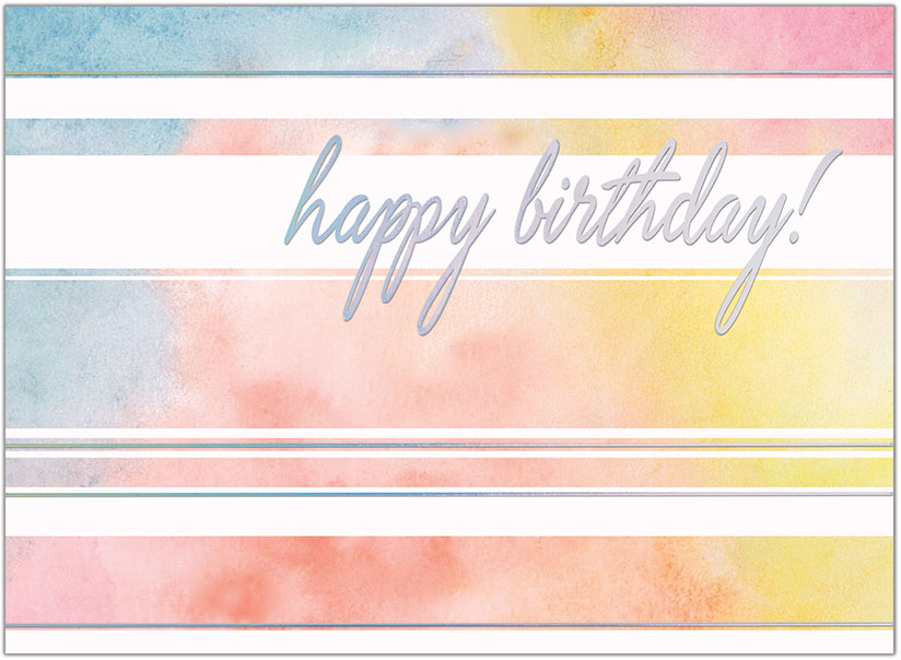 Watercolor Birthday A2259U-X